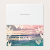 Cartes de voeux "Amour" vierges (Outside Unfolded)