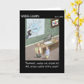 Cartes de voeux amusantes : Nous embauchons (Fleur jaune)