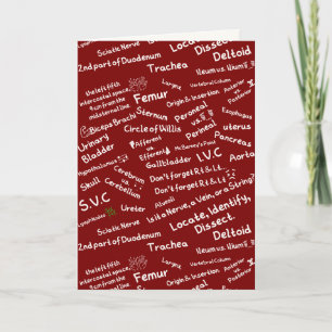 Cartes de vœux Anatomie médicale esthétique Notes