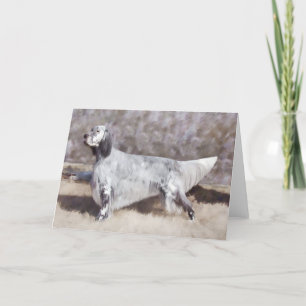 Cartes de voeux Anglais Setter