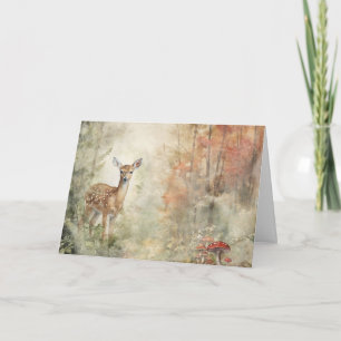 Cartes de vœux Animaux fauniques de la forêt Artsy