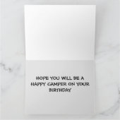 CARTES DE VŒUX ANNIVERSAIRE RETRO CAMPER (Intérieur)