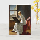 Cartes de voeux antiques de peinture 49 (Fleur jaune)