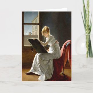 Cartes de voeux antiques de peinture 49