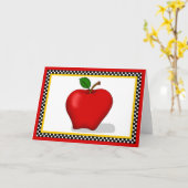 Cartes de voeux Apple (Fleur jaune)