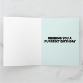 Cartes de vœux ART CHATS FILLE BEAU (Intérieur)