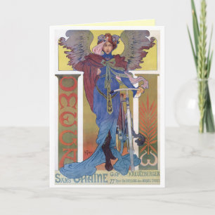 Cartes de voeux Art Nouveau Angel