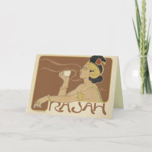 Cartes de voeux Art Nouveau - Café Rajah