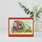 Cartes de voeux Art Thanksgiving vintages (Debout devant)