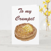 Cartes de vœux au crumpet (Fleur jaune)