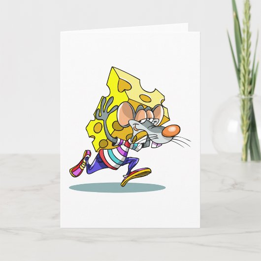 Cartes de voeux au fromage de la souris