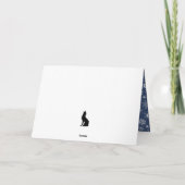 Cartes de vœux bébé animaux de Noël 3D Singe (Dos)