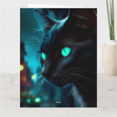 Cartes de vœux Black Cat (Dos)