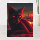 Cartes de vœux Black Cat (Dos)