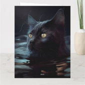 Cartes de vœux Black Cat (Dos)