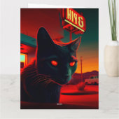 Cartes de vœux Black Cat (Dos)