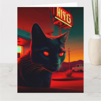 Cartes de vœux Black Cat