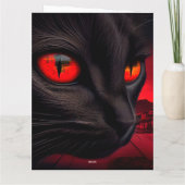 Cartes de vœux Black Cat (Dos)