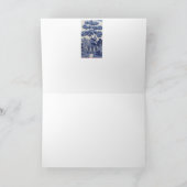 Cartes de voeux bleu saule pour ramener le passé (Intérieur)