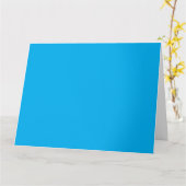 Cartes de vœux bleues | Notes élégantes modernes (Fleur jaune)
