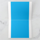 Cartes de vœux bleues | Notes élégantes modernes (Intérieur)