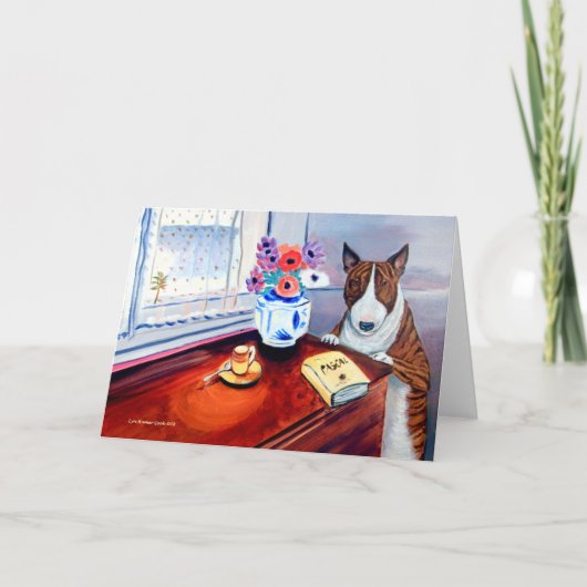 Cartes de voeux Bull Terrier (Devant)