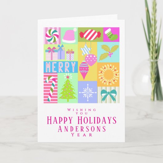 Cartes de voeux Calendrier de Noël (Devant)