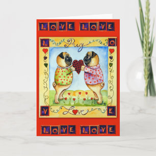 Cartes de voeux carlin Love