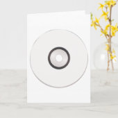 Cartes de voeux CD vierges (Fleur jaune)