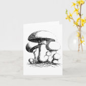 Cartes de vœux champignons de prairie (Fleur jaune)