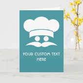 Cartes de voeux CHEF personnalisées (Fleur jaune)