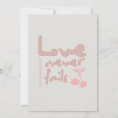 Cartes de voeux chrétiennes d'anniversaire de l'am (Dos)