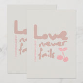 Cartes de voeux chrétiennes d'anniversaire de l'am (Devant / Derrière)