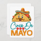 Cartes de voeux Cinco de Mayo, art original (Devant / Derrière)
