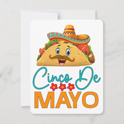 Cartes de voeux Cinco de Mayo, art original (Devant)