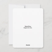 Cartes de voeux Cinco de Mayo, art original (Dos)