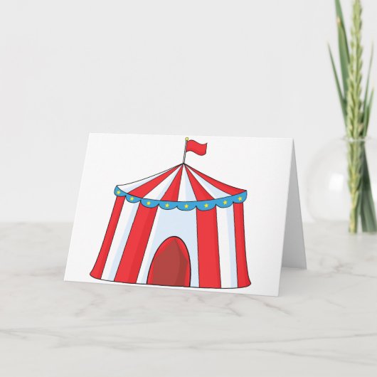 Cartes de voeux Circus Tente (Devant)
