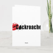 Cartes de voeux Cockroach (Dos)
