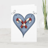 Cartes de voeux Coeur sucre de canne (Devant)