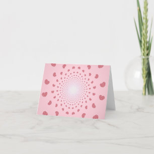 Cartes de vœux Cœurs roses pour toujours
