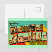 Cartes de vœux colorées de Caroline du Nord (Devant / Derrière)