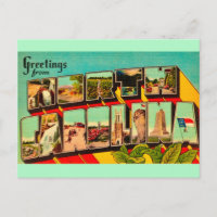 Cartes de vœux colorées de Caroline du Nord