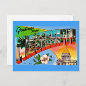 Cartes de vœux colorées du Mississippi  (Devant / Derrière)