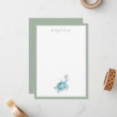 Cartes de vœux côtières à l’a (Devant/Arrière en situation)