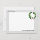 Cartes de vœux Couronne de gingembre pour les Fête (Devant)