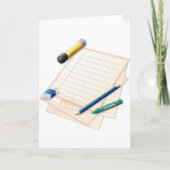 Cartes de voeux crayon et papier (Devant)