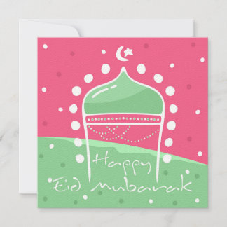 Cartes De Voeux Cute Polka Ied Moubarak Adha Fitr
