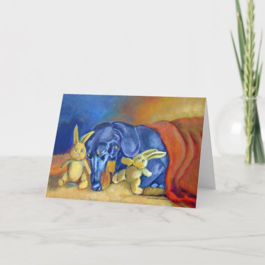 Cartes de voeux Dachshund (Devant)