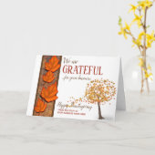 Cartes de vœux d'affaires pour Thanksgiving - (Fleur jaune)