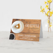 Cartes de vœux d'affaires pour Thanksgiving (Fleur jaune)